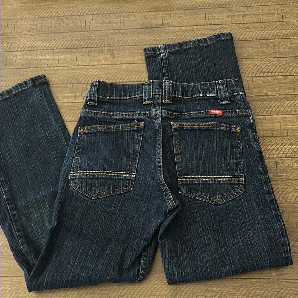 Wrangler 14 Slim Boys Dark Denim Jeans